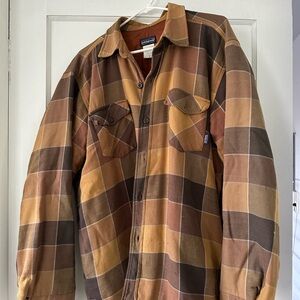 Patagonia Men's Plaid Jacket in Brown and Tan